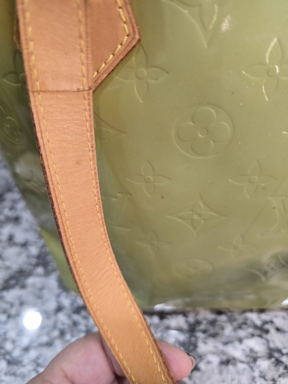 Authentic Louis Vuitton Monogram Vernis Houston Tote Bag - Picture 3 of 16